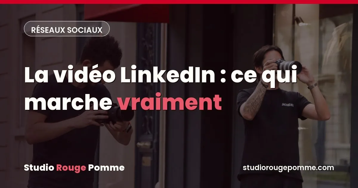 Couverture de l'article : La vidéo sur LinkedIn pour une PME : ce qui marche vraiment